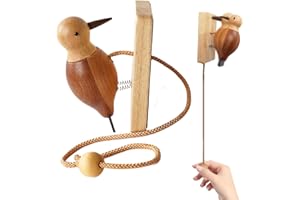 GENERISCH Klopfspecht Für Kinder AusHolz, Specht Klopfspecht Türschild, Woodpecker Türklingel Für Kinderzimmer, Spielturm, Spielhaus, Glocke, Klingel, Haustür