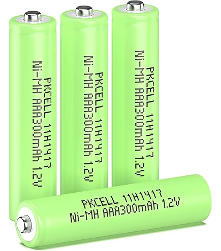Lot De 5 Piles Solaires Rechargeables LR03 AAA 350mAh - Pour Lampes Solaires Extérieures - Technologie Ni-MH