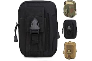 ZhaoCo Taktyczna torba Molle, kompaktowa torba na pasek, wojskowa armia EDC, saszetka biodrowa, saszetka, do uprawiania sportu, wędrówek, kempingu