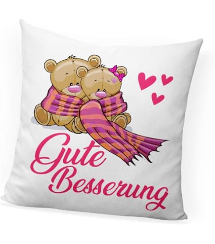 Mr. & Mrs. Panda Otter Kissen 40x40 Cm – Süßes Motivkissen Mit Muschel | Waschbar, Weich, Für Sofa & Deko