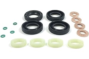 PINOCHUKKA 1.6 Diesel Fuel Injector Seal Kit, Nozzle, Gasket O-Ring Seal COMPATIBLE WITH FORD Focus Fiesta Fusion C2 C3 C4 C5 1318562, 1314368