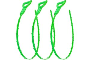 HAUTLLAIF 3 Stück 63,5 cm Abflussreiniger Rohrreinigungsspirale Spirale Abfluss Rohrreinigung Abfluss Haar Clog Tool für Waschbecken Badewanne Abwasserkanäle(Grün)