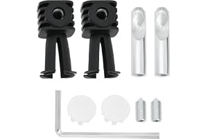 LT Easiyl 1 uppsättning vägghängd toalettfästbultar kit kompatibel med Geberit kompatibel med Grohe 38,8 x 75,5 mm väggmonterad toalett ankare kit