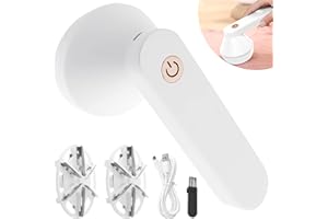 TOPJOWGA Afeitadora de Pelusa Eléctrica, Afeitadoras de Tela para Ropa, Quitapelusas Eléctrico, Quitapelusas Portátil Eléctrico, Recargable USB Eliminador de Pelusas, Cuchillas Reemplazables