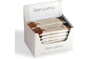 MAAMA, Barrette Proteiche alla Carruba Bio, Vegan, Senza Zuccheri Aggiunti e Senza Glutine - Confezione da 14 barrette da 35g ciascuna