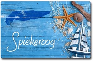 ‎TRIOSK TRIOSK Kühlschrankmagnet stark Insel Spiekeroog Magnet Nordsee Souvenir Geschenk Maritim für Reiselustige Frauen Männer Nordseeliebhaber