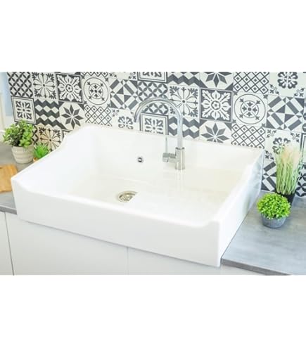 Lavabo Double vasque céramique Essentiel à poser sur meuble
