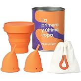Medical Silicone Reusable Menstrual Cup - Pack Size S+L | Flexible and Comfortable, Foldable Sterilizer Cup for Microwave, Pa