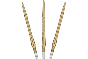 Target Darts Swiss Point Storm Dart Points, Surge (3 Pack Set of Tips) 26MM/30MM/35MM – Gold/Silver/Black | Change Dart Points, Swiss Storm Points, Professional Darts Accessories