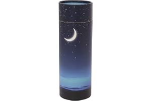 URNSWITHLOVE Scattering Ashes Urn, Eco-friendly Biodegradable Cremation Urn Scatter Tube (Starry Night Medium)