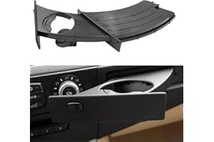 TTCR-II Compatible avec Porte-Gobelet BMW Serie 5 E60 E61 LCL 2002-2009, Gauche Console Centrale Porte Boisson Serie 5 E60 E61 520d,520i,523i,525d,525i,530d,530i,530xi,535d,540i,545i,M5(51459125622)
