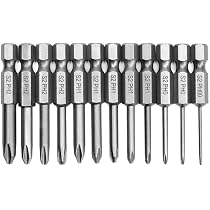 8 Stück Magnetische Schlitz-Schraubendreherbits – SL3, 25 Mm Lang, 6,35 Mm Sechskantschaft Aus S2 Stahl