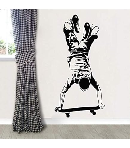 Autocollant Mural Vélo Enfant - Déco Chambre Ados Filles Garçons 42x43cm - Dessin Animé Amovible