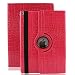 Produktbild 9.7'' iPad Air Smart Cover , elecfan ® 360 Grad Rotierende PU Leder Hülle Ultra Dünnen Leichtgewicht Tasche Wasserdicht Case Smart Cover mit Ständer Multi Winkel Betrachtung Anti Kratzer Schutzhülle für iPad Air (iPad Air, Rose Red)
