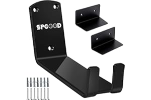 ‎SPGOOD SPGOOD Fahrrad Wandhalterung 3 IN 1 Fahrradhalterung Wand Bike Wall Mount Fahrrad Aufhängung Fahrradhalter & 2X Stützwinkel & 2X Chutzpads Tragkraft 32KG Pedalaufhängung Wand für MTB,E-Bikes,Rennrad