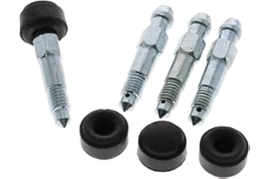 UK-MOTORS 4X Bremssattel Entlüfterschraube Entlüftungsventil M6x1x38 mm SW7 mit Kappe