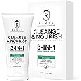 Rawls 3 In 1 Face Wash, Scrub, Mask for Unclog Pores, Deeply Cleanses, Reduce Blackheads, Enrich with Alpha Arbutin, Kojic Acid, Glycolic Acid, Tea Tree Oil | for All Skin Types - 100 ml