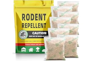 FONLIR Rodent Repellent, Mice Repellent, Mouse Repellents Outdoor, Extra-Strength Mice Deterrent, Rat Deterrent Indoor, Keep Mice Out,Mice Control, Better Than Ultrasonic-8 Pouches