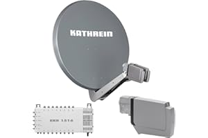 HM-SAT Kathrein CAS 90 gr Sat-Antenne multifeedfähig Graphit (grau) - 16 Teilnehmer