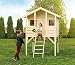 Produktbild Kinderspielhaus Kinderstelzenhaus Spielhaus Fichte roh Stelzenhaus mit Leiter Modell Mattes