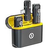 Hollyland Lark C1 Microfono Lavalier Wireless per Type-C, Plug-Play 200M 8H Cancellazione del Rumore 2.4GHz Doppio Canale Mic