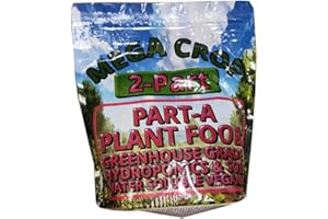 GREENLEAF NUTRIENTS Mega Crop 2-Part A Hydroponic and Soil Base Nutrient Fertilizer for Plants with Organics NPK compatible Jacks 5-12-26