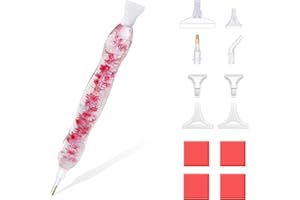 RECORDARME Diamond Painting Pen, Diamond Painting Accessories Pen,Ergonomic Design Diamond Painting Drill Pen(Sakura Pink)