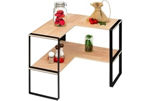 Avilia Scaffale portaspezie Estantería para Especias, Bambú, marrón