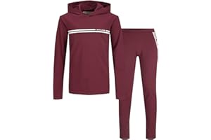 JACK & JONES Jack&Jones Junior Boy's Soft and stretchy Sweat Tracksuit Set (Sweatshirt and Trousers), Dusty Olive or Tap Shoe