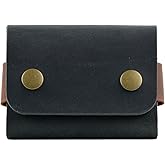 MESSCOLLECTION Hakiki Deri Kartlık, Kredi Kartı C&uuml;zdanı, El Yapımı Minimal, Erkek & Kadın Minimalist Kartlık, K&uuml;&ccedil;&uuml;k Kartvizit