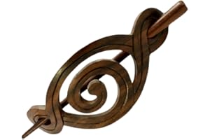 ISLAND PIERCINGS Haarspange Clip klassisches Design Handarbeit aus Holz HS45