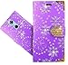Produktbild Oukitel C8 Handy Tasche, FoneExpert® Wallet Case Cover Bling Diamond Hüllen Etui Hülle Ledertasche Lederhülle Schutzhülle Für Oukitel C8