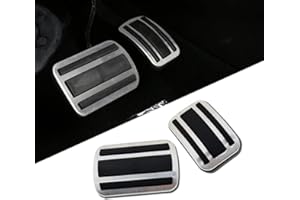 LFOTPP Compatible con Citroe-n C5 Aircross / C4 / C5 X [Transmisión automática] Cubierta de pedales, accesorios para coche, aleación de aluminio, antideslizante, pedal de freno