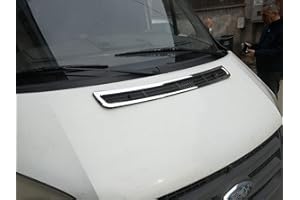 GTTCCG Transit MK7 Motorhauben-Belüftungshauben-Verkleidung aus Edelstahl (2006–2013)