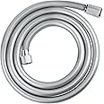 GROHE VitalioFlex Comfort TwistStop - Smooth Shower Hose 1.75 m, (Tensile Strength 50 kg, Pressure Resistance Up to 5 Bar, Heat Resistance 70°C, Universal Connection G 1/2'' x 1/2''), Chrome, 28745002