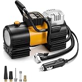 90W Ara&ccedil; Hava Kompres&ouml;r&uuml;, Dijital Ekranlı Lastik Şişirme Pompası, 150 PSI Hızlı Şişirme, Otomatik Kapanma, LED Işıklı, &Ccedil;ok Am