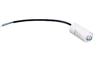 Condensador de Arranque, Condensador para Motor, 12 µF, 450 V, 35 x 65 mm, Cable M8; Miflex; 12 uF