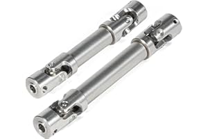 AMK 2 unids Universal Joint Driveshaft para 1/18 RC Rock Crawler Axial UTB18 Capra Unlimited Trail Buggy RC Steel Heavy Duty Drive Shaft
