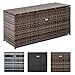 Produktbild Polyrattan Auflagenbox 120 x 60 x 50 cm aus Polyrattan, Rattan, Box für den Garten, Truhe, Kissenbox (Braun-Mix)