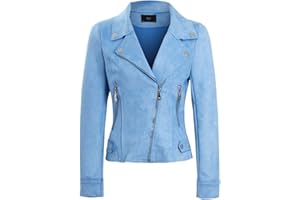 SS7 Womens Faux Suede Biker Jacket