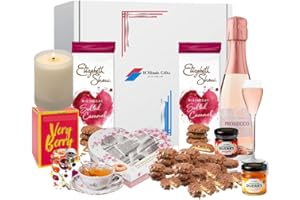 ICMINDS GIFTS Easter Gift - Prosecco and chocolate gift set - includes tea gifts, biscuits gifts for men women adults - Mothers day present for mom - Birthday gifts
