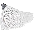 ECVV Cotton floor mop – Looped string mop Cotton Floor Mop Refill, Super Absorbent, Cost-Effective, White,