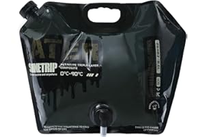 Azarxis Bidon à Eau Pliable 8L avec Robinet Sac à Eau Portable Couvercle Étanche pour Camping Randonnée