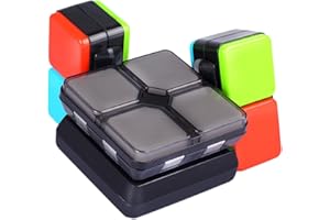 Fonowx Jeu de Mémoire Lumineux, Jeu de Mémoire Cube Portable pour,