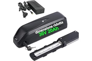 EXECYC 36V 20Ah Hailong batteria per bicicletta elettrica 500W - battery ebike batteria telaio per Kit ruota anteriore Kit ruota posteriore Motore mozzo Bafang (LG21700 Cell)