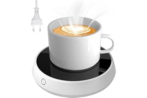 MYMULIKE Chauffe Tasse Electrique Chauffe Tasse chauffante Boissons avec Plaque électrique Jusqu'à pour Le Bureau, Chauffe Tasses à café avec 3 Température pour Chauffe Tasse de Café Le thé Chocolat au Lait