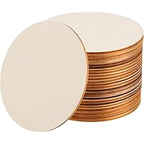 30 Dischi Di Legno Quadrati 10x10cm - Per Sottobicchieri, Decorazione, Pittura Fai Da Te - Foto 9