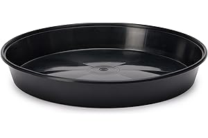 Garronda Soucoupes pour Pots Horticulture Ronds GD-0026 (Noir, ⌀ 25 cm H 4 cm)