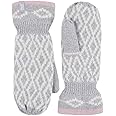 HEAT HOLDERS - Ladies Thick Fleece Lined Insulated Warm Knitted Winter Thermal Mittens