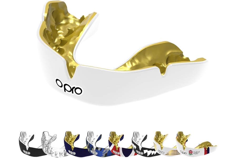 OPRO Instant Custom-Fit Mouthguard – Dentist Level Gum Shield Adult and Kids – OPRO Mouth Guard Boxing and MMA, Self-Fit Gum Shield Rugby and Hockey – Maximum Protection with Dental Warranty